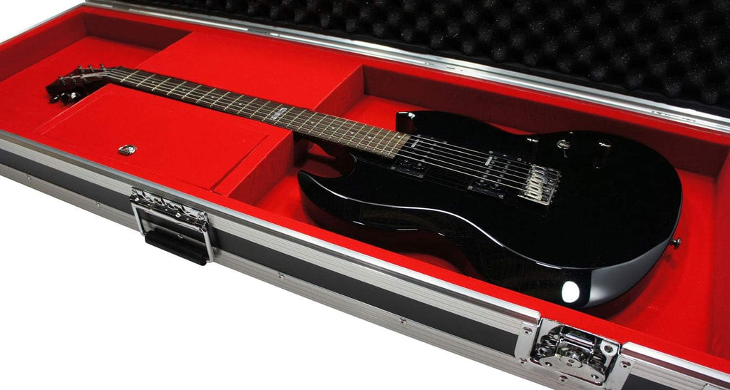 Harmony Audio HCGTRB Flight Hard Custom Case Compatible with Fender P-Bass or Jazz Bass Guitar