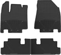WeatherTech All-Weather Floor Mats for Nissan Pathfinder, QX60, qx65-1st & 2nd Row (W601-W602), Black