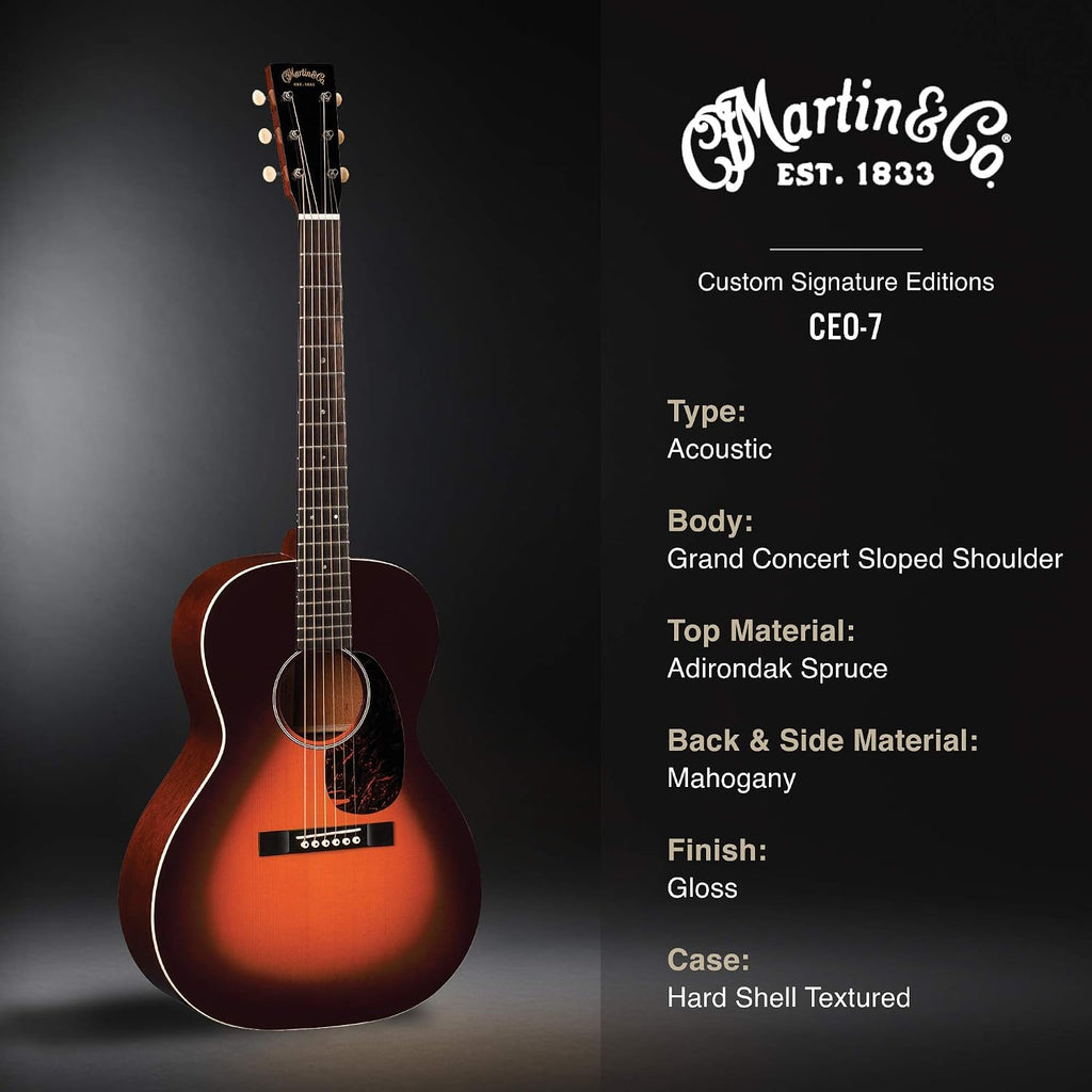 Martin CEO-7 Acoustic Guitar - Autumn Sunset Burst