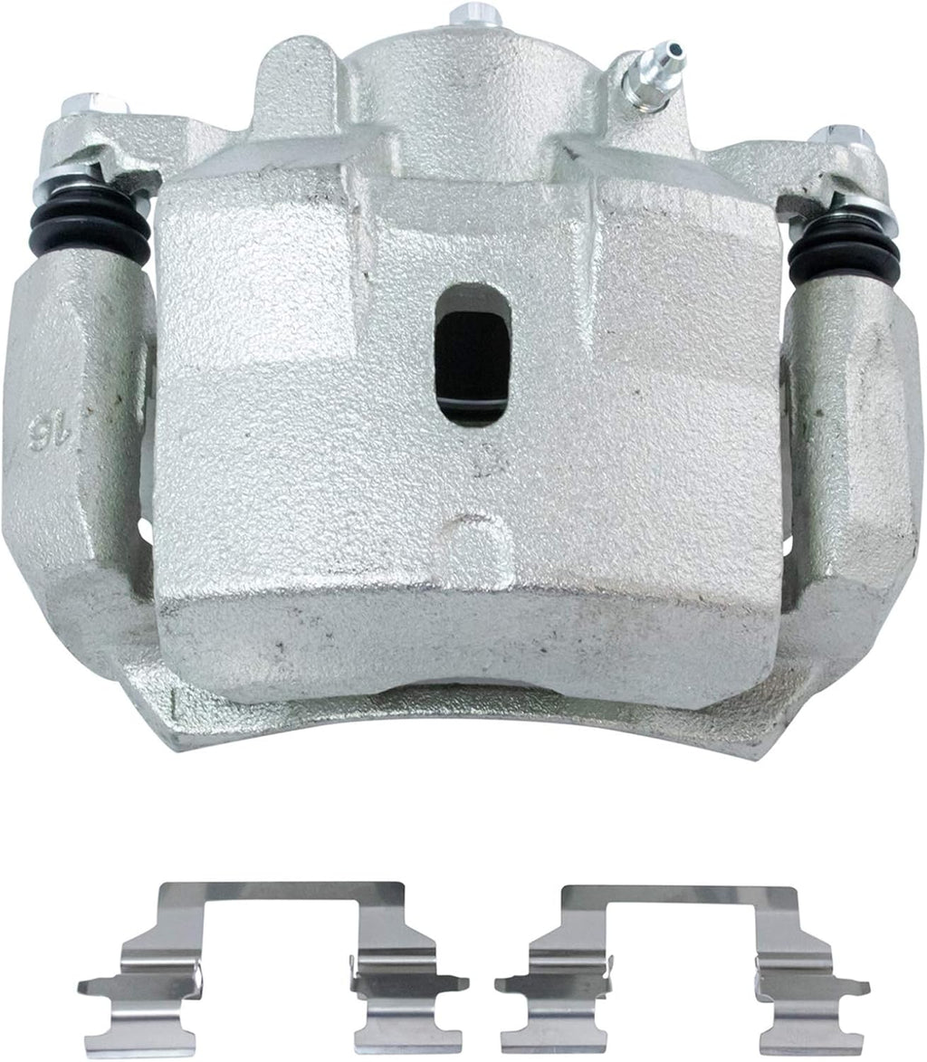 TRQ Front Brake Pad and Rotor Set Semi Metallic Vented Rotors Calipers Compatible with 2007-2012 Chevrolet Malibu 2007-2010 Pontiac G6 2007-2009 Saturn Aura