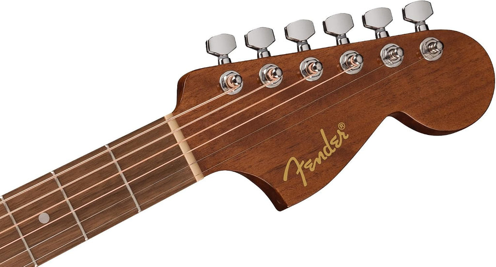 Fender California Standard Monterey E Acoustic-Electric Guitar - 3-Color Sunburst Bundle with Case, Tuner, Strap, Strings, String Winder, Picks, and Austin Bazaar Instructional DVD