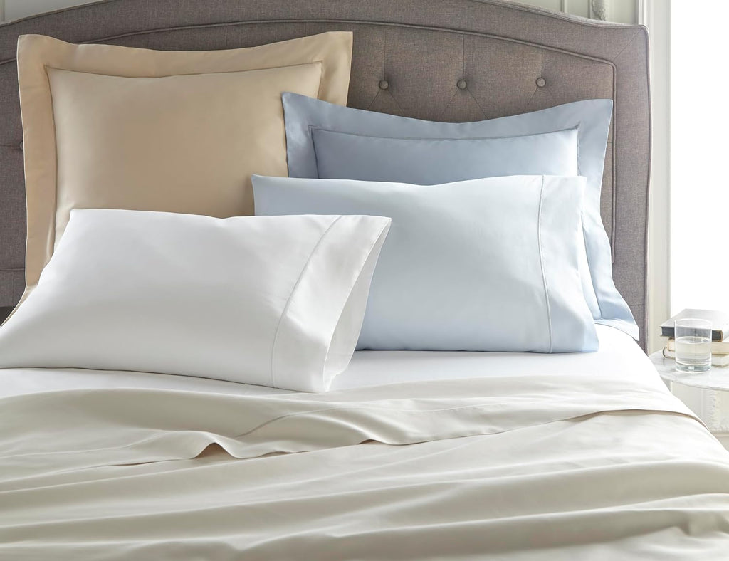 Peacock Alley Soprano Sateen Pillow Cases - White, Standard