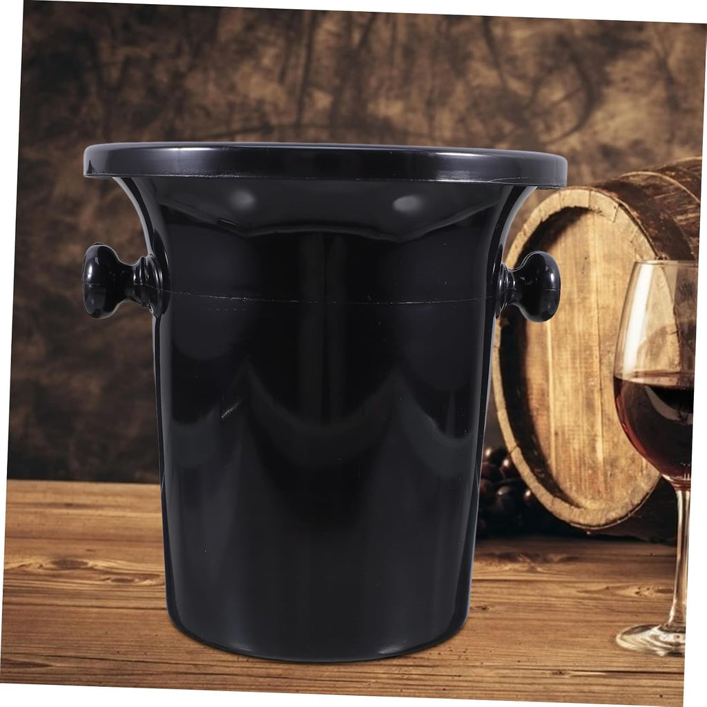 Western Style Pp Drink Buckets 4pcs Double Handles Spitting Barrels Ice Bucket Set for Wine