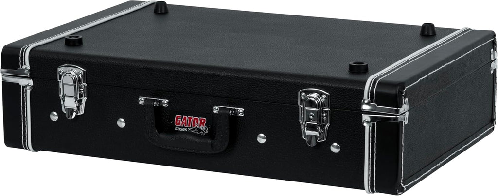 Gator Cases Gig Box Jr. Pedal Board with Built in 3x Guitar Stand | Fits Most Electric and Acoustic Guitars; Pedal Surface 21.5' x 15' (GW-GIGBOXJR)