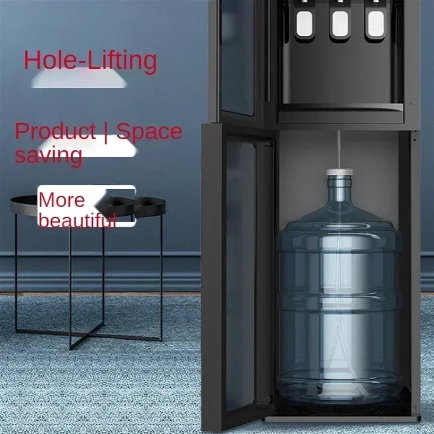 hot Water dispensers Electric Water Dispenser Vertical Living Room Integrated Cooling and Heating Machine Gadgets for Home Water Bottle Instant hot Water Dispenser (Color : Warm-Hot-G)