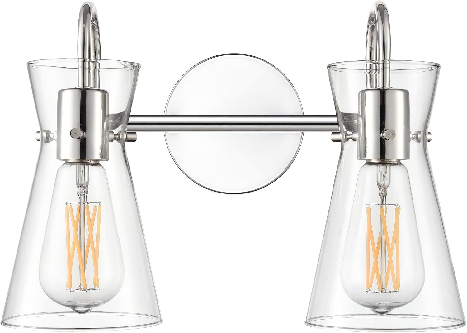 ML Lighting 21002-PN Camellia 13.5' Wide 2-Light Vanity - Polished Nickel