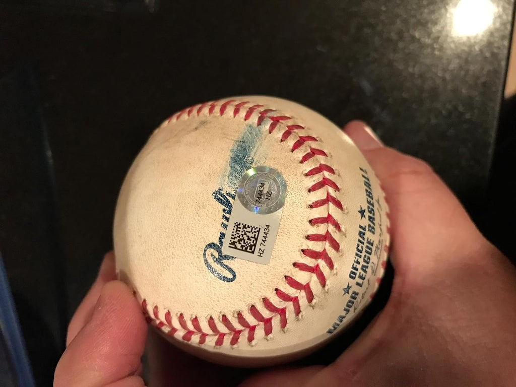 Addison Russell Cubs Inscribed Wrigley Debut Signed Game Used Baseball MLB Holo - MLB Autographed Game Used Baseballs