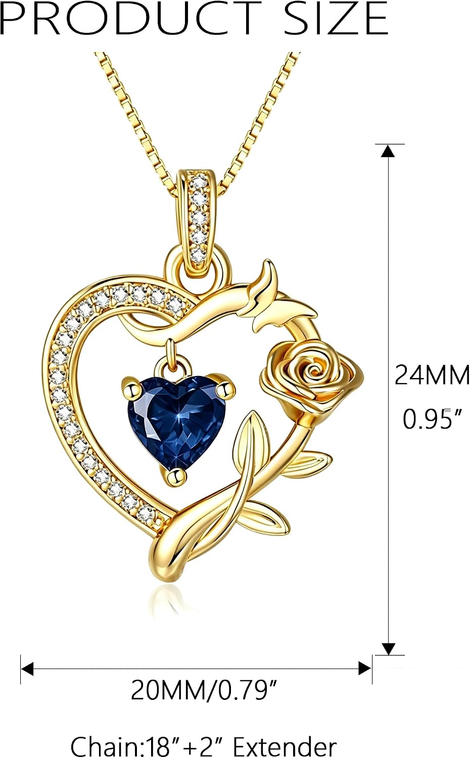 HeartMelody Heart Necklaces for Women Gold,14k 18K White Gold Plated Dainty Rose Butterfly Necklace with Garnet Birthstone Pendant Necklace Everyday Jewelry Birthday Christmas Gifts for Women Mom Her