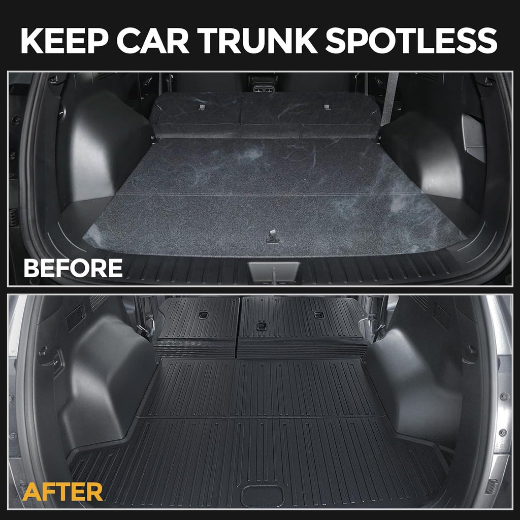Floor Mats Set for 2022-2025 2026 Hyundai Tucson Gas (Not fit Hybrid), Full Coverage All Weather Floor Mats Cargo Mat with Backrest Protectors & Door Sill Guards for Tucson Accessories