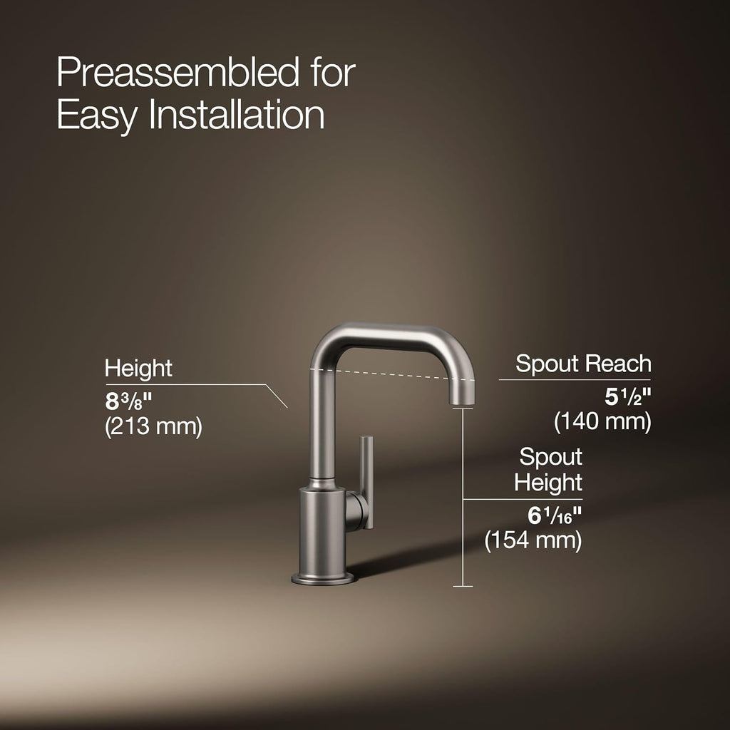 Kohler K-24077-VS Purist Beverage Faucet, Vibrant Stainless