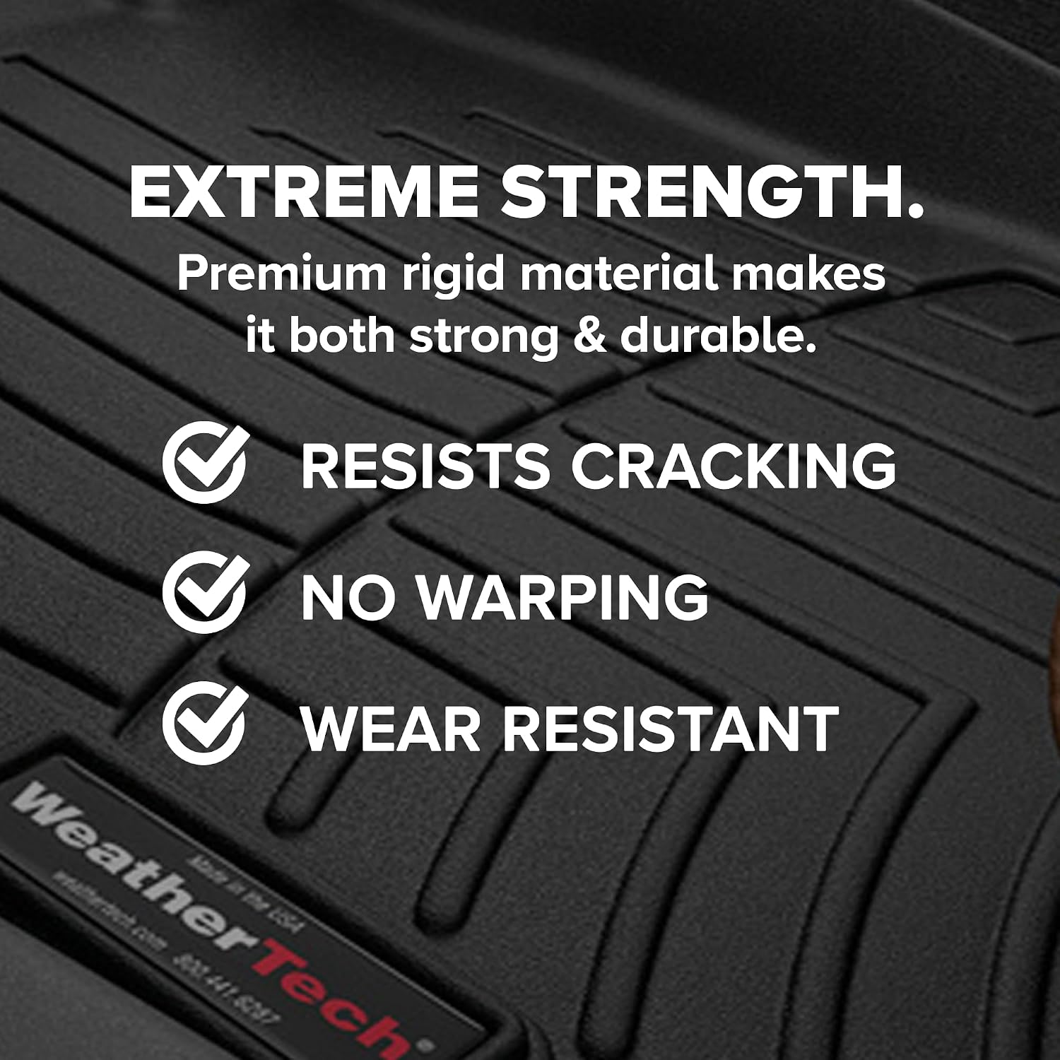 WeatherTech Custom Fit FloorLiners for Kia Sportage - 1st & 2nd Row (441732-1-2), Black