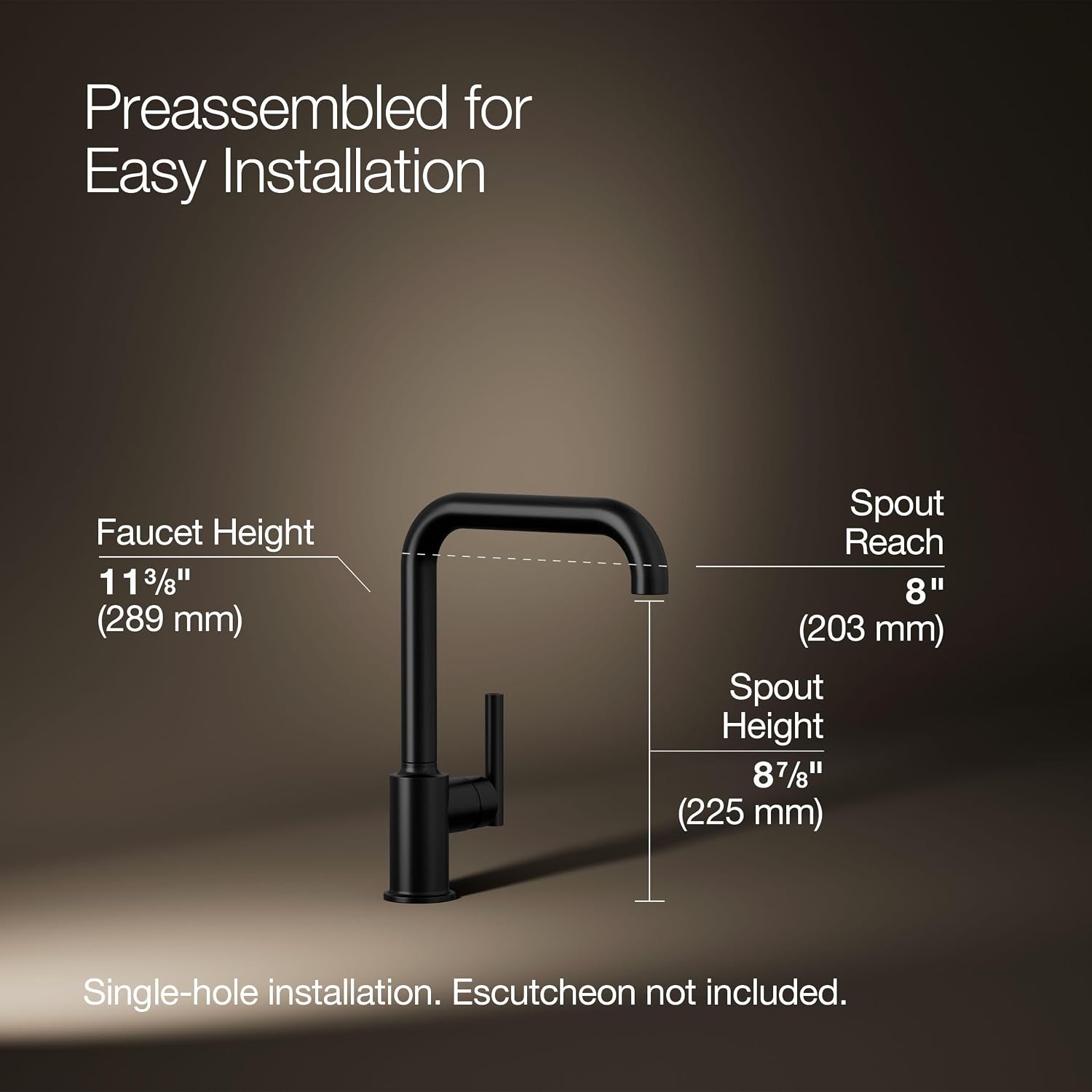 KOHLER Purist Primary Swing Spout Wo/Spray