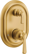 Moen UTS9211BG M-CORE 3-Series 2-Handle Shower Trim with Integrated Transfer Valve, Valve Required, Brushed Gold