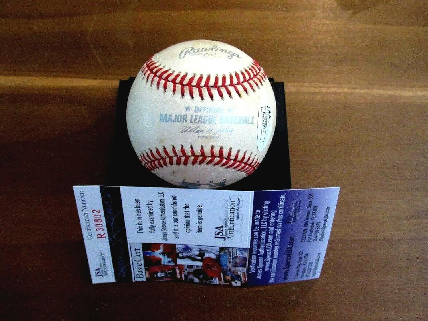 Joe Morgan s Phillies Hof Signed Auto 'rare' 2000 Centennial Gu Baseball Jsa - MLB Game Used Baseballs