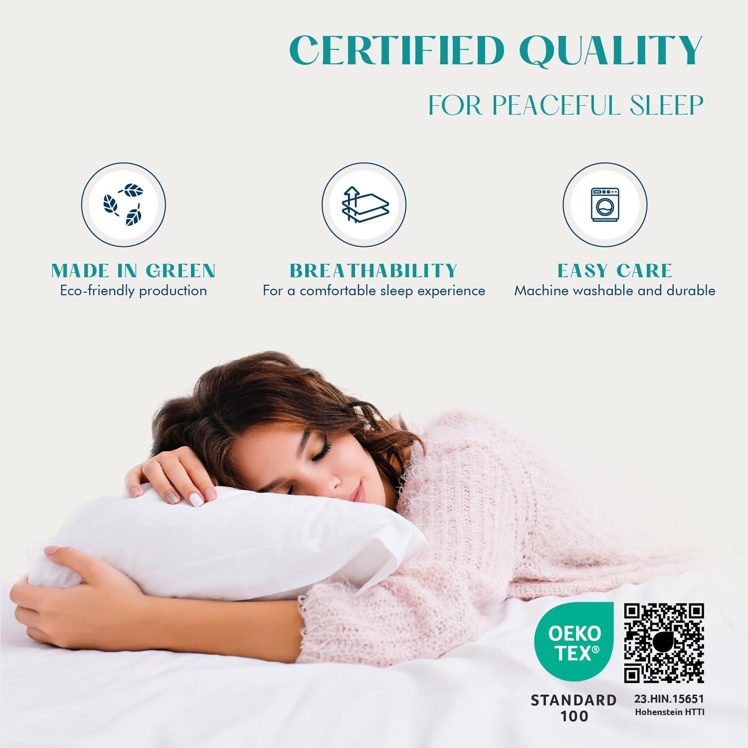 XOOX Linen 100% Egyptian Cotton King Size Sheets Set - Luxury 1200 Thread Count Egyptian Cotton Sheets King Size, 17' Deep Pocket, Soft, Cooling Sateen Weave Hotel Quality Bedding Set - Light Grey
