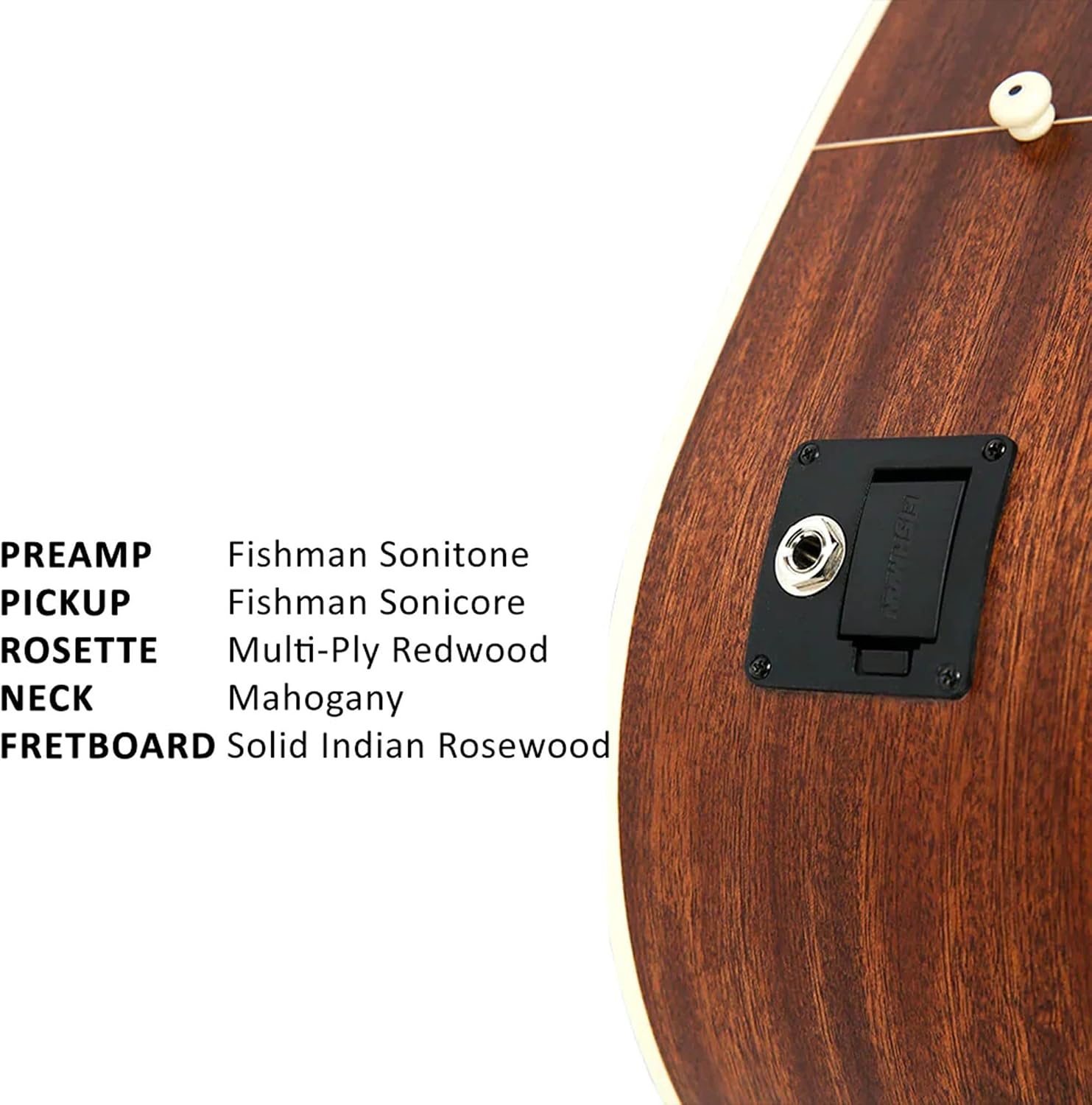 Parkwood S26GT Dreadnought Body Semi Acoustic Guitar - Natural
