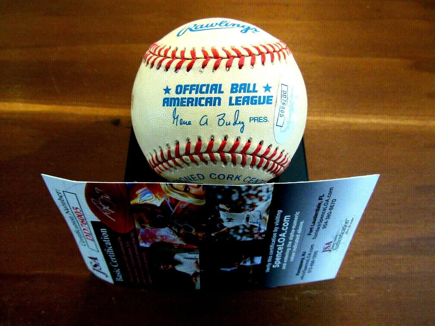 Tim Raines Expos Sox Yankees Hof Signed Auto Vtg Oal Gu'ed Baseball Jsa - MLB Game Used Baseballs