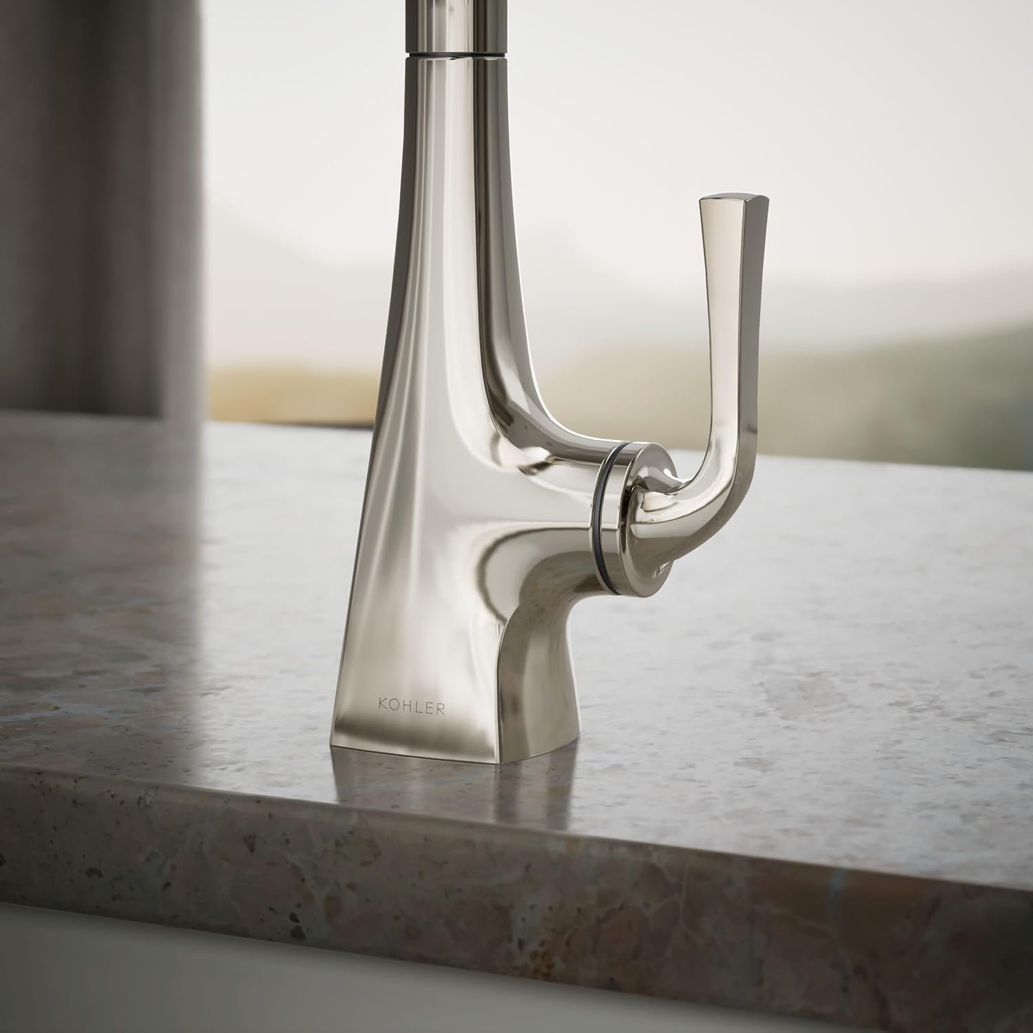 Kohler K-24134-SN Graze Beverage Faucet, Polished Nickel