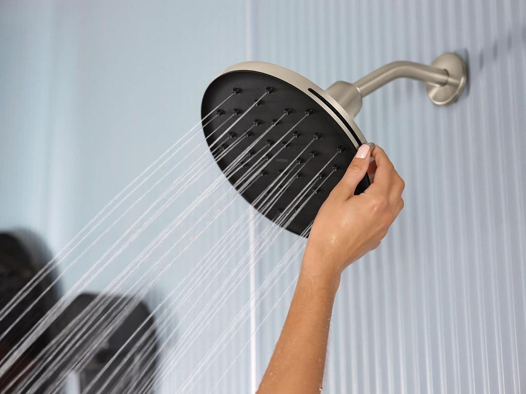 Moen Verso Brushed Nickel Adjustable 9' Diameter Eco-Performance 1.75gpm Spray Head Rainshower, 220R3EPBN