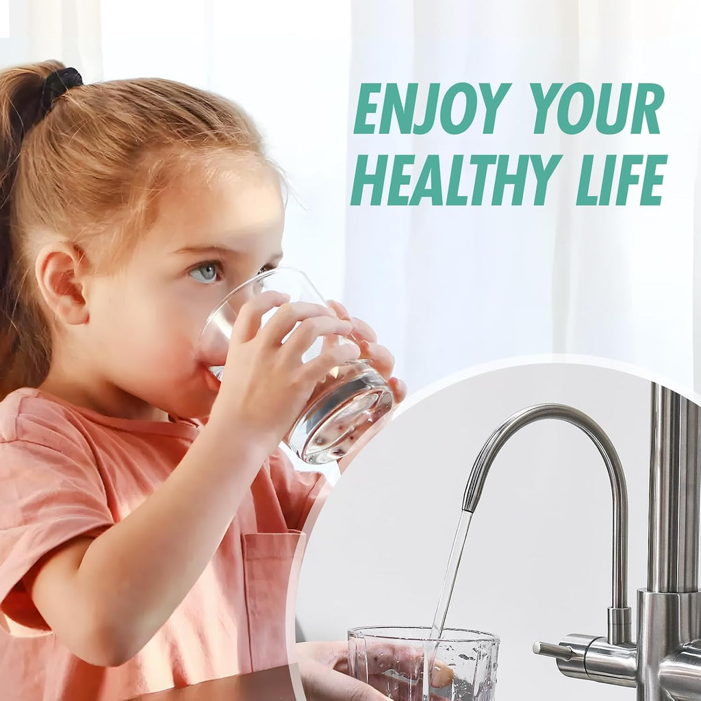 Fapully 3 in 1 Kitchen Faucet with Water Filler and Pull Down Sprayer,Brushed Nickel Commercial Kitchen Sink Faucet with Drinking Water Faucet