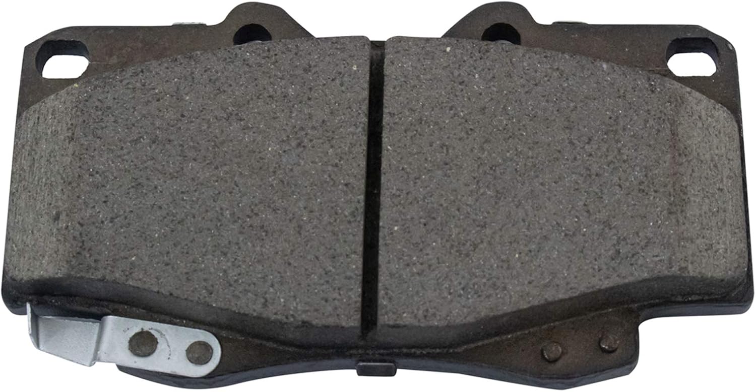 TRQ Performance Front Brake Pad and Rotor Set Ceramic Vented Coated Drilled Slotted Rotors Calipers Compatible with 2001-2002 Toyota 4Runner