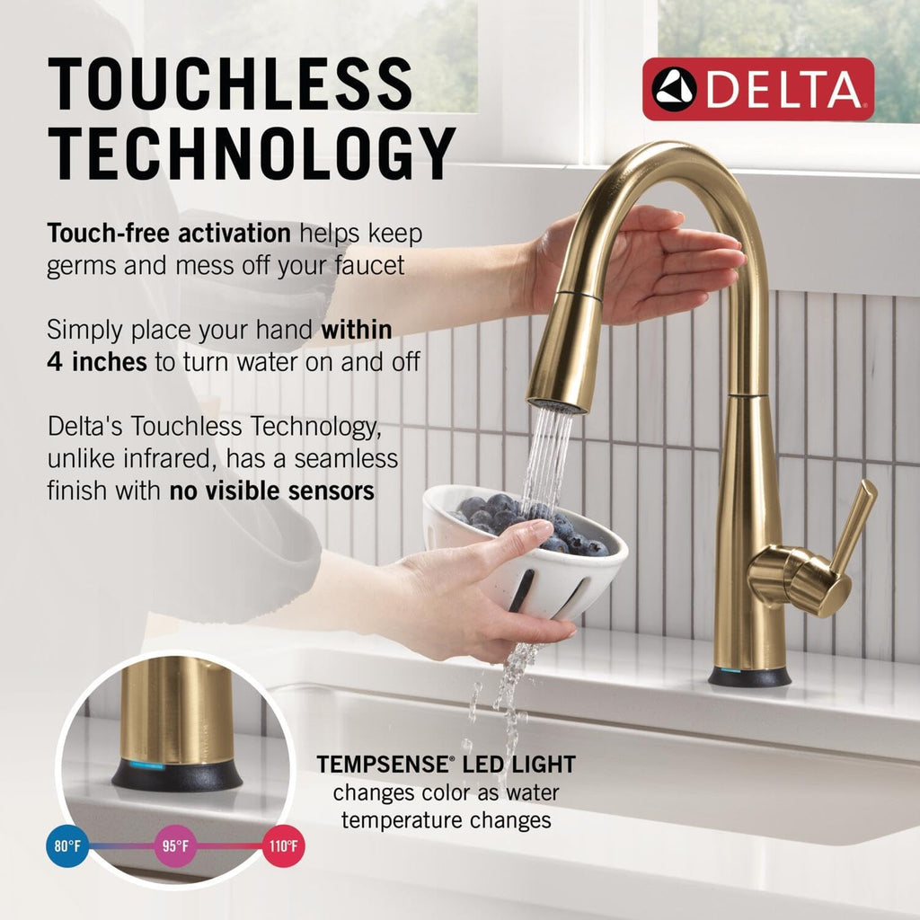 VoiceIQ Single Handle Pull-Down Faucet with Touch2O Technology