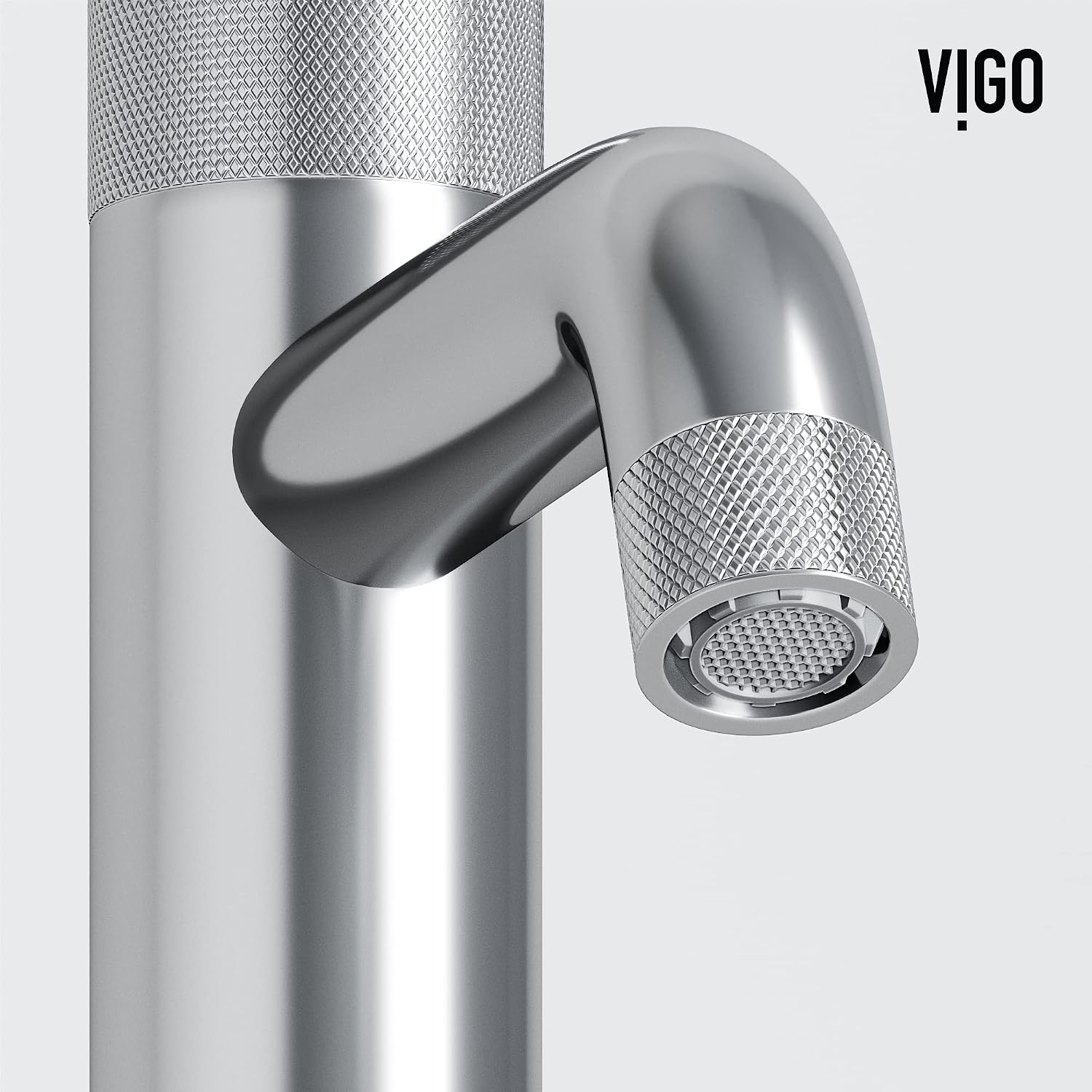 VIGO Apollo Single-Handle Single-Hole Mount Bathroom Sink Faucet, 8-Inch, Chrome, Modern Design, Solid Brass, 1.2 GPM WaterSense & Ceramic Disc Valve, Corrosion-Resistant