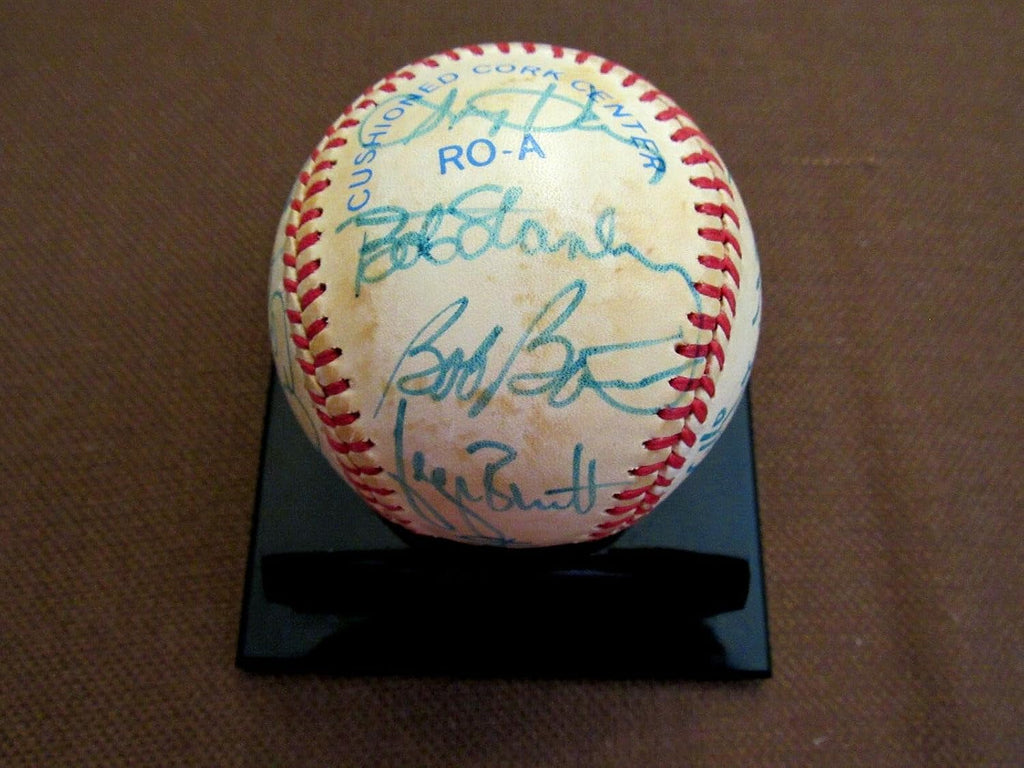 Cal Ripken Jr 1st All-star Rookie Signed Auto 1983 Al All-stars Gu Baseball Jsa - MLB Game Used Baseballs