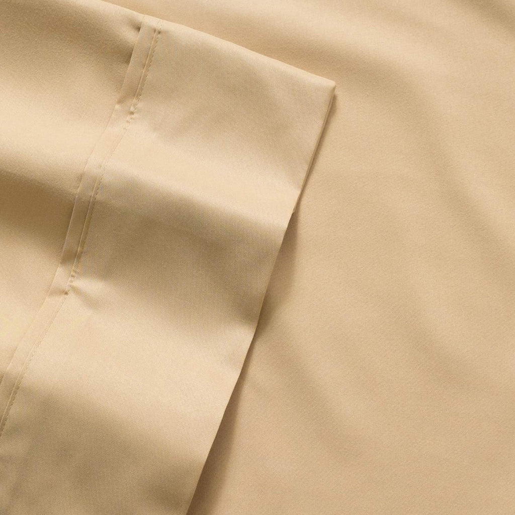 Sweet Home Collection Twin Size Bed Sheets - 4 Piece 1500 Thread Count Fine Brushed Microfiber Deep Pocket Set - 1 Extra Pillow CASE, Great Value, Camel, Twin (Pack of 12)