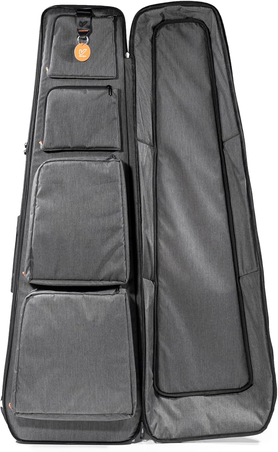 Gruv Gear Acoustic Guitar Case Hard, Patented Acoustic Guitar Gig Bag with Adjustable Backpack Straps, Easy Rolling Wheels, Travel Approved, Multiple Pockets for Guitar Accessories, Holds 1 Instrument