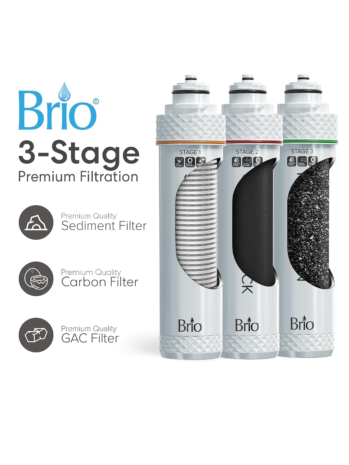 Brio 3-Stage Digital Instant Hot Water Undersink Dispenser System with Dual Flow Faucet in Oil Rubbed Bronze, Dispenses Hot & Room, NSF/ANSI 42, 53, 61 & 372, Filters Included