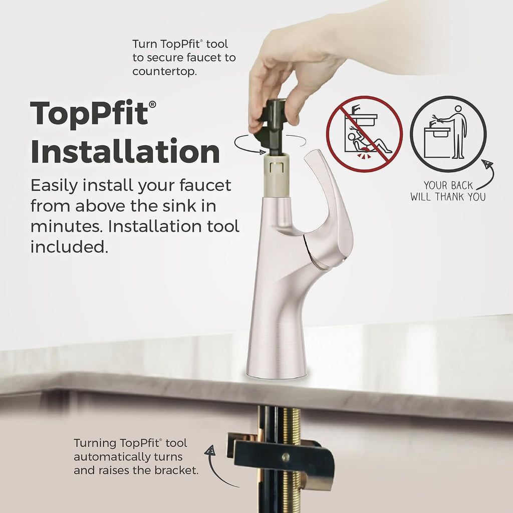 Pfister Talega Kitchen Sink Faucet with Pull Down Sprayer Single Handle High Arc Spout Spot Defense Stainless Steel NSF Certified 1 or 3 Hole Installation F5297TEGS
