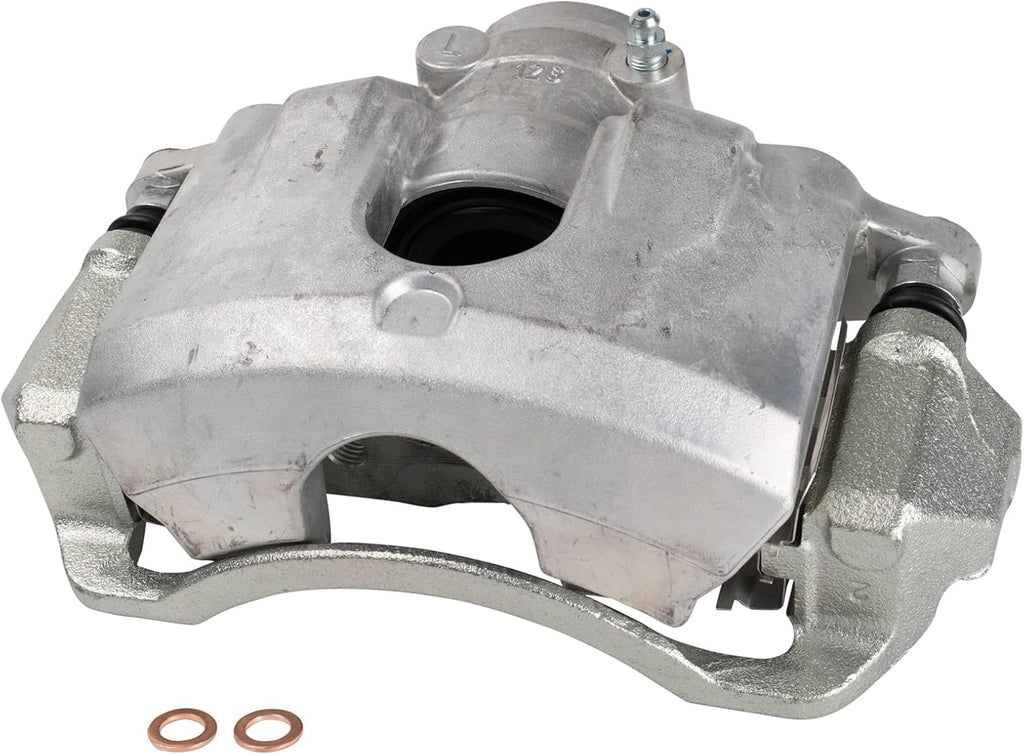 TRQ Front Semi Metallic Brake Pad and Rotor Set Includes Calipers 10.83 in for 2008-2011 Ford Focus