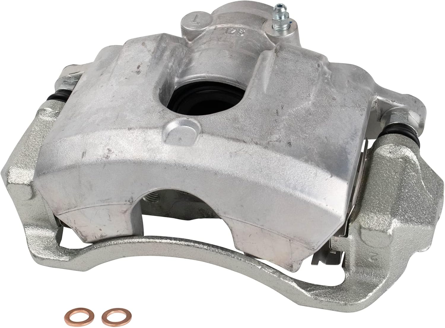 TRQ Front Semi Metallic Brake Pad and Rotor Set Includes Calipers 10.83 in for 2008-2011 Ford Focus