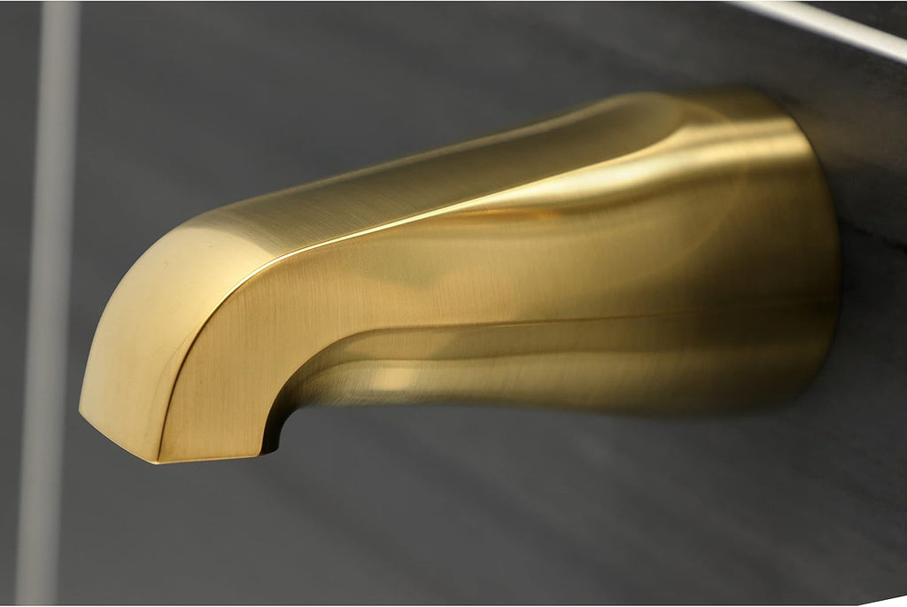 Kingston Brass KB237AL Victorian Triple-Handle Tub and Shower Faucet in Brushed Brass