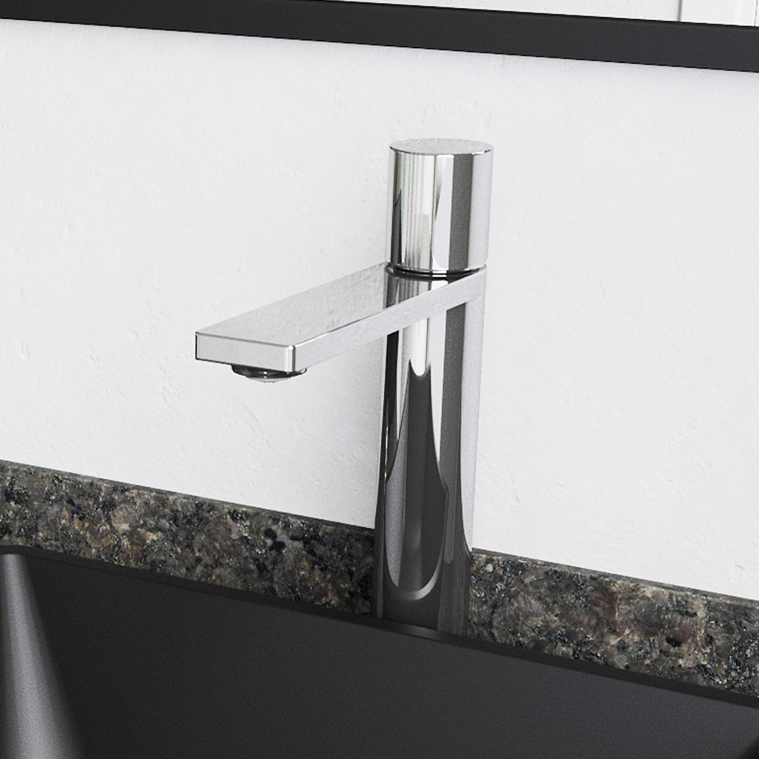 VIGO Gotham Single-Handle Single-Hole Mount Vessel Bathroom Sink Faucet, 12-Inch, Chrome, Modern Design, Solid Brass, 1.2 GPM WaterSense & Ceramic Disc Valve, Corrosion-Resistant