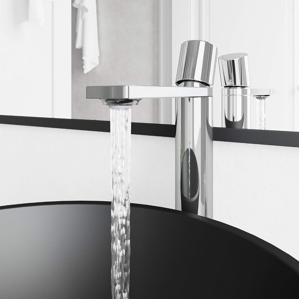 VIGO Gotham Single-Handle Single-Hole Mount Vessel Bathroom Sink Faucet, 12-Inch, Chrome, Modern Design, Solid Brass, 1.2 GPM WaterSense & Ceramic Disc Valve, Corrosion-Resistant