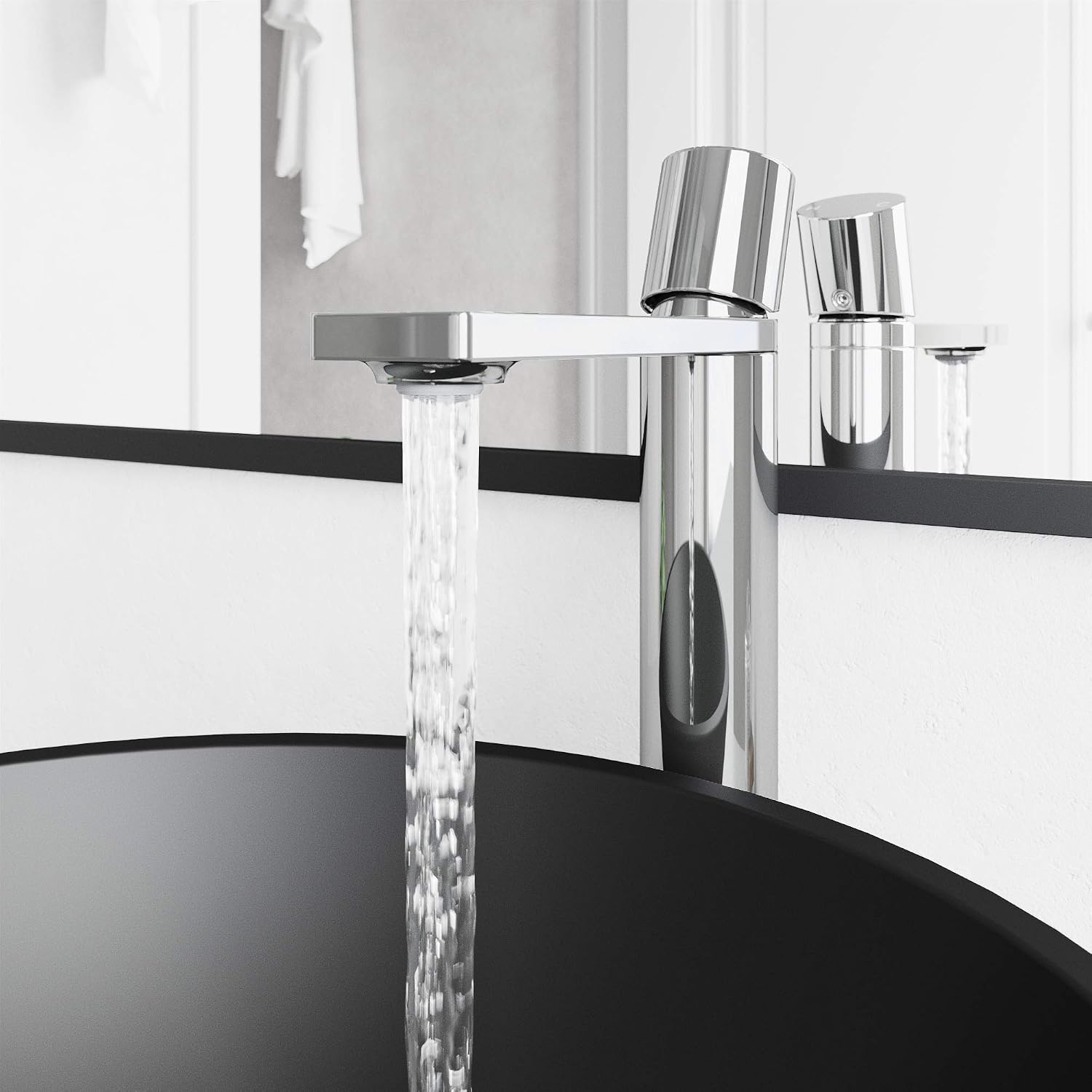 VIGO Gotham Single-Handle Single-Hole Mount Vessel Bathroom Sink Faucet, 12-Inch, Chrome, Modern Design, Solid Brass, 1.2 GPM WaterSense & Ceramic Disc Valve, Corrosion-Resistant