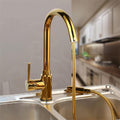 Gold Kitchen Faucets Pull Out Sink Water Mixers Brass Vanity Faucet Cold and Hot Water