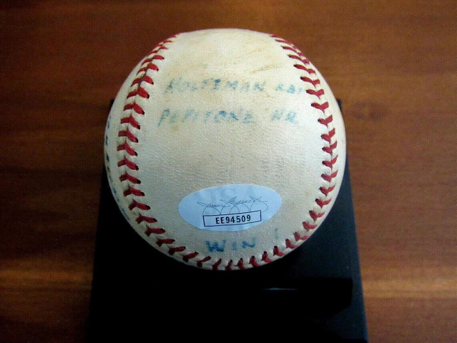 Topps Ken Holtzman Cubs Win #1 1971 Signed Auto Game Used Feeney Onl Baseball Jsa Rare - Mlb Game Used Baseballs