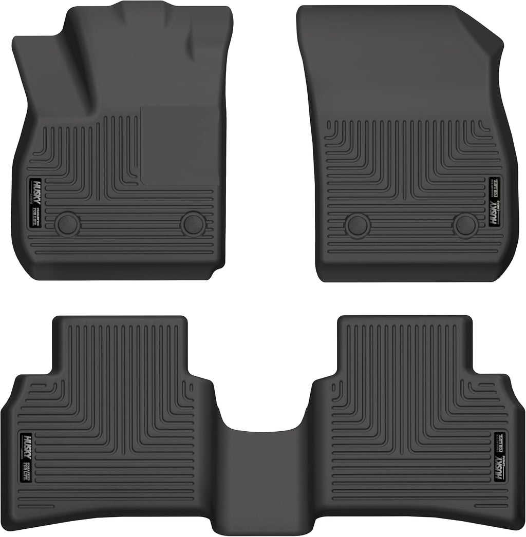 Husky Liners Weatherbeater Floor Mats | Fits 2021-2023 Buick Envision | Front & 2nd Row, 3-pc Black - 95201