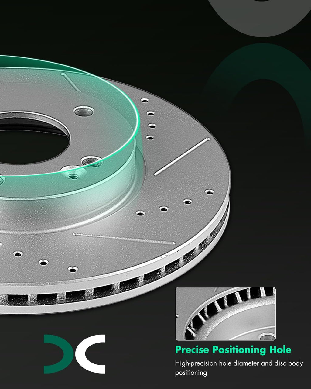 SCITOO Front 11.02' Brake Pads and Rotors Kits Replacement For Hyundai For Elantra 2017 2018 2019 2020