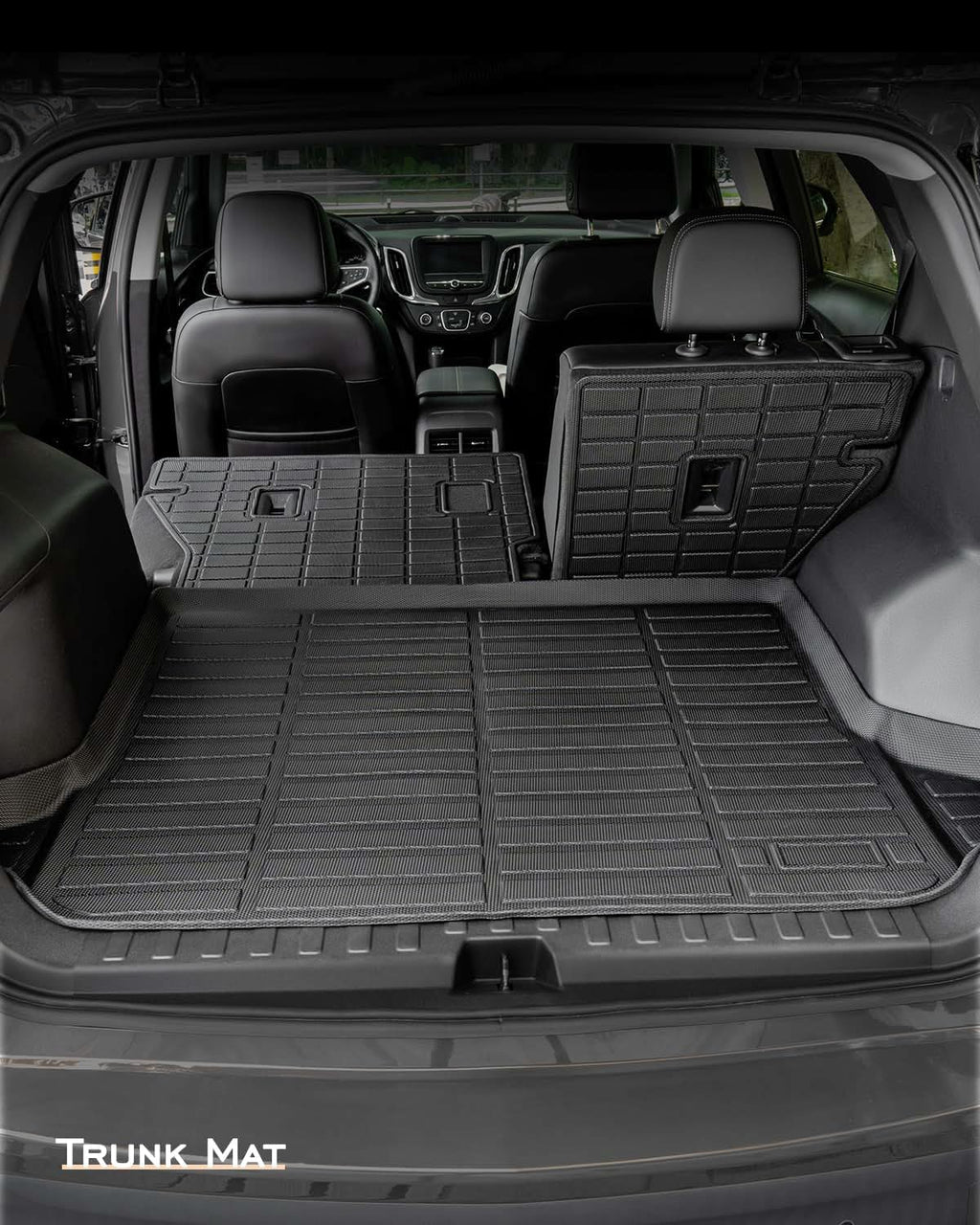 for Chevy Equinox for GMC Terrain Floor Mats & Cargo Liners 2018-2024,All Weather Floor Mats for Chevy Equinox Trunk Mats Rear Backrest Mats Accessories 2024 2023 2022 2021 2020 2019 2018 (6PCS)