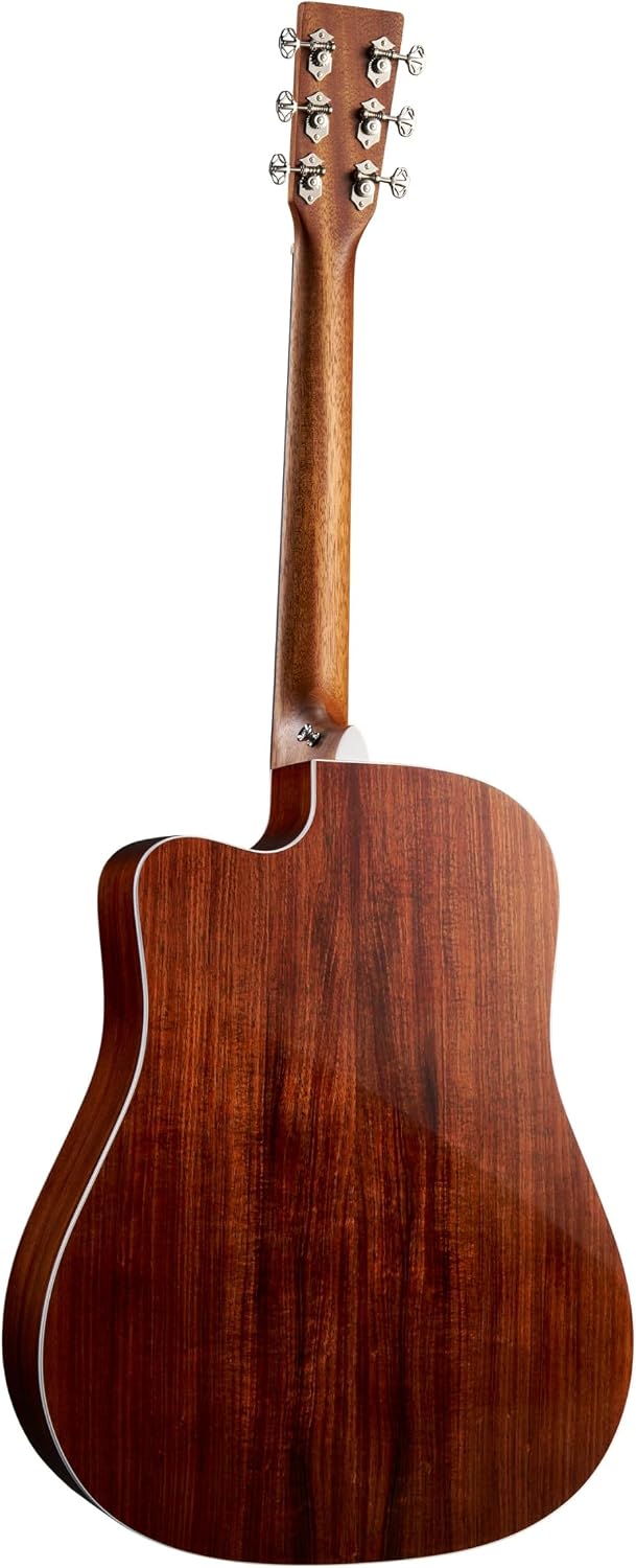 Martin DC-13E Modern Road Series Acoustic-Electric Guitar – Spruce Top & Koa Fine Veneer | Gloss Finish | E1 Electronics with Built-In Tuner | Ratio® Tuners | Softshell Case Included (Right)