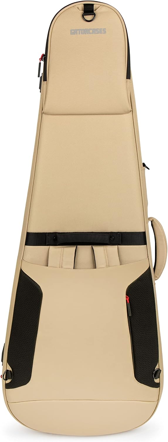 Gator Cases ICON Series Premium Weather Resistant Gig Bag for Acoustic Guitars with TSA Luggage Lock-Friendly Zipper Pulls; Khaki (G-ICONDREAD-KHK)