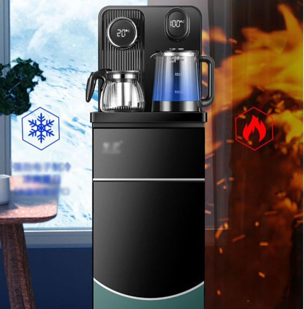 hot water dispensers Tea Bar Machine Remote Control Water Dispenser Household Automatic Desktop New Intelligent Cold and Hot Down Bucket Machine instant hot water dispenser (Color : A, Size : Ice Wa
