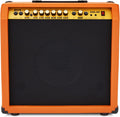 LyxPro 60 Watt Electric Guitar Amplifier, Combo Solid State Studio & Stage Amp with 10' 4-Ohm Speaker, Custom EQ Controls, Drive, Delay, ¼' Passive/Active/Mic Inputs, Aux In & Headphone Jack-Mahogany