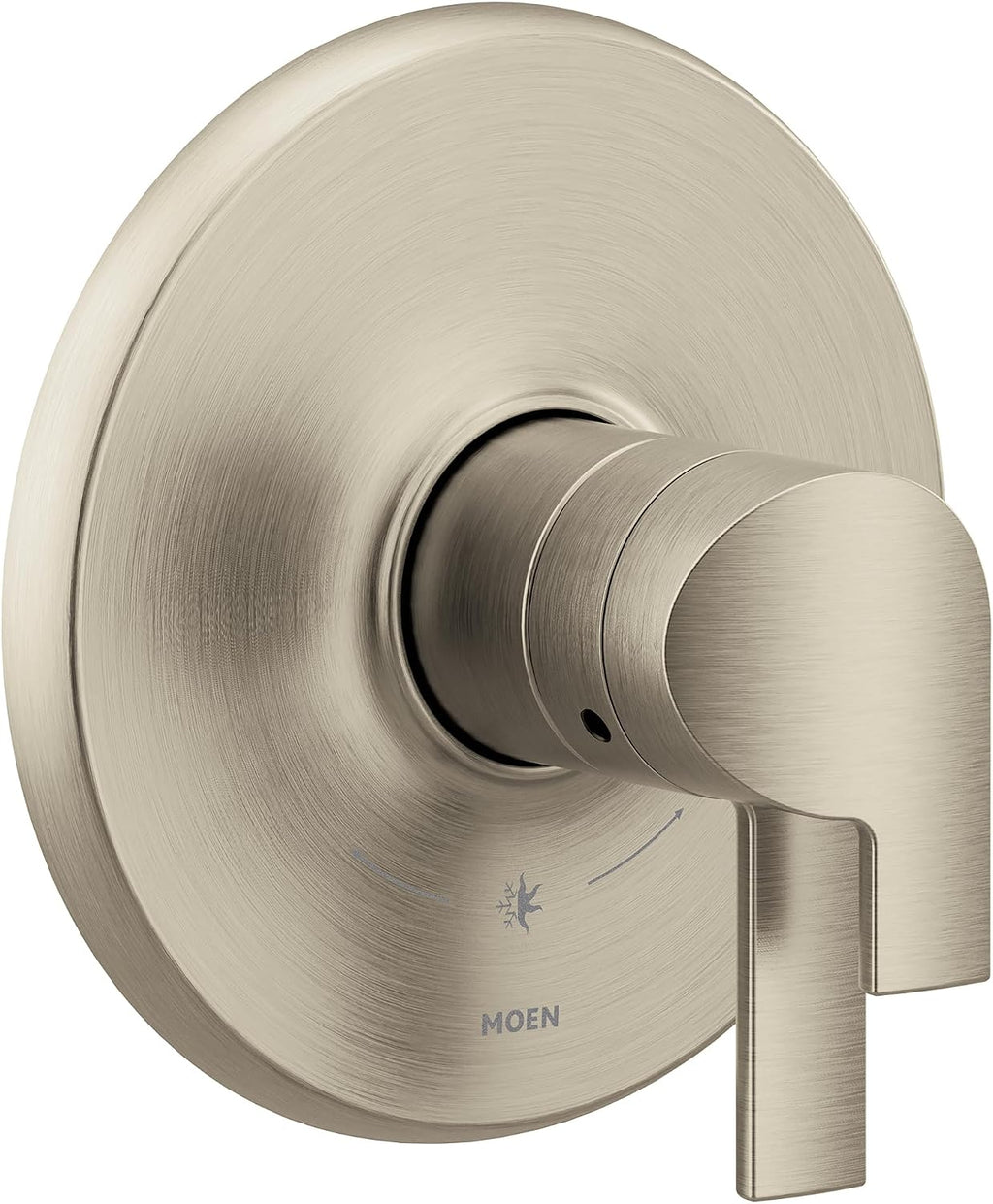 Moen Doux Brushed Nickel M-CORE 4-Series Thermostatic Valve Trim, Valve Required, UTS4201BN