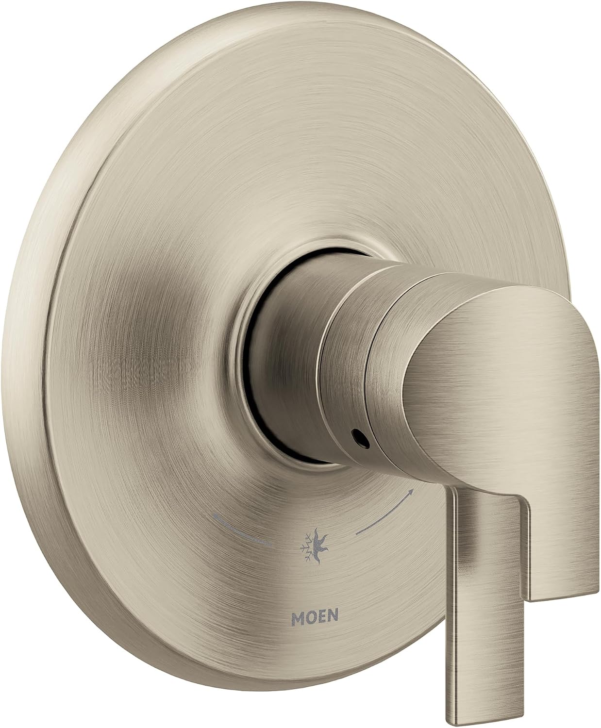 Moen Doux Brushed Nickel M-CORE 4-Series Thermostatic Valve Trim, Valve Required, UTS4201BN