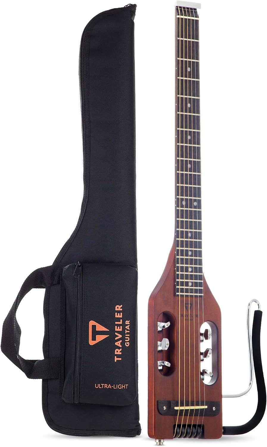 Traveler Guitar Ultra-Light Acoustic Guitar | Portable Acoustic-Electric Guitar | Full 24 3/4' Scale with Custom Gig Bag | D'Addario Phosphor Bronze Acoustic Guitar Strings and D'Addario Accessory Set